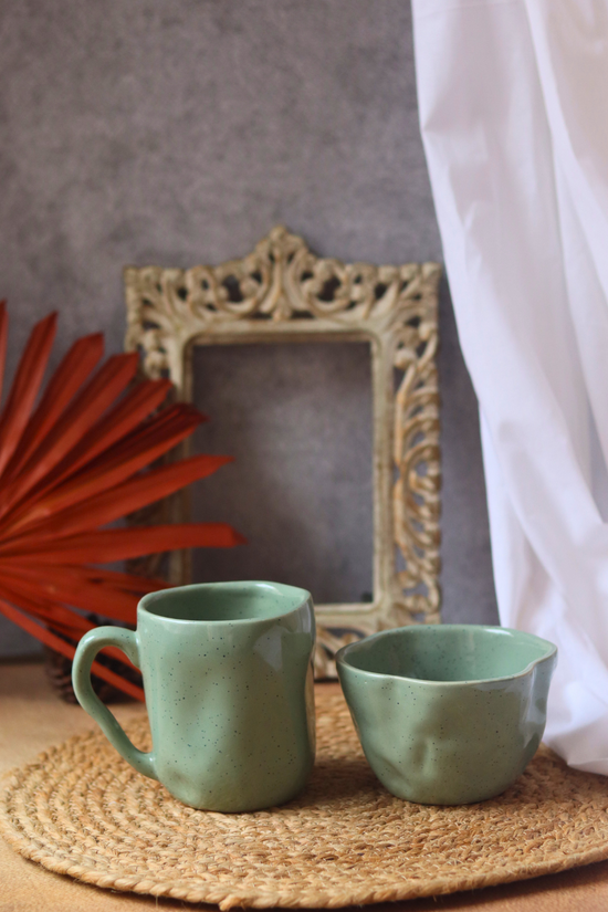 Serveware handmade wavy bowl & coffee mug