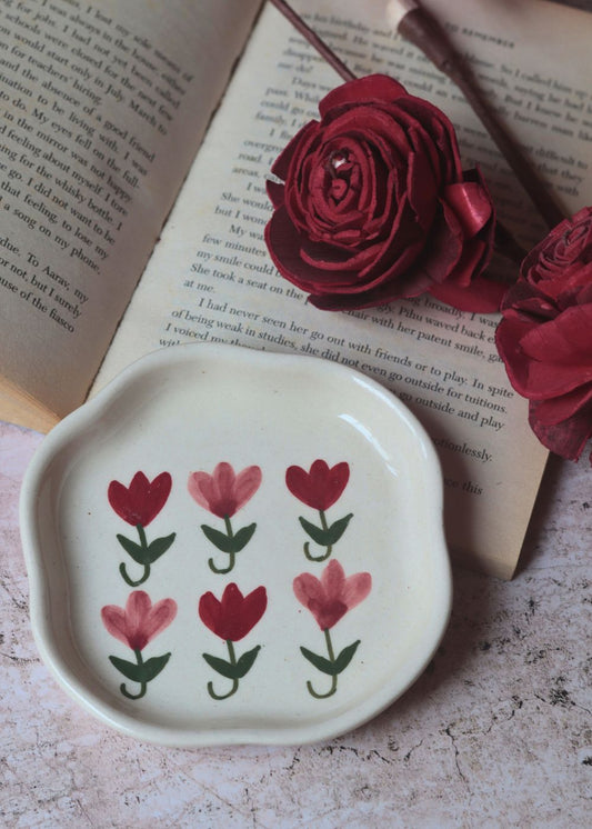 Pastel Tulip Handmade Dessert Plate premium quality dessert plate