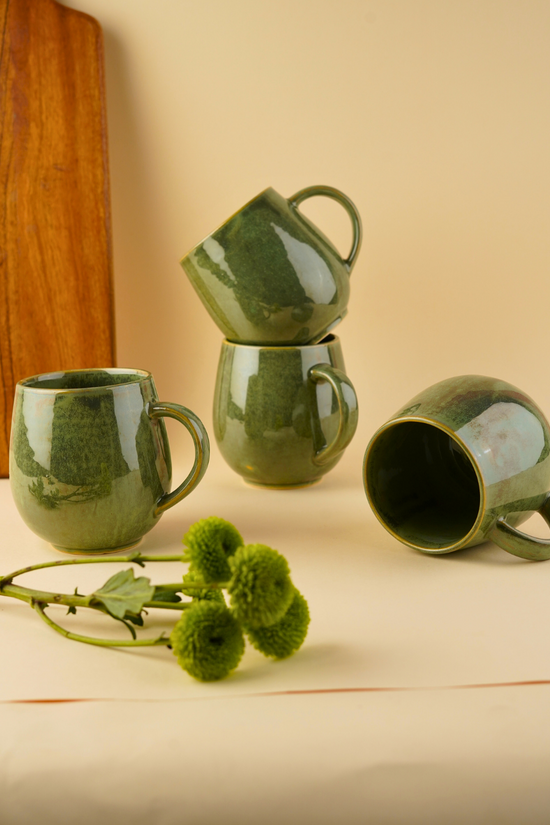 pistachio coffee mug handmade in india 