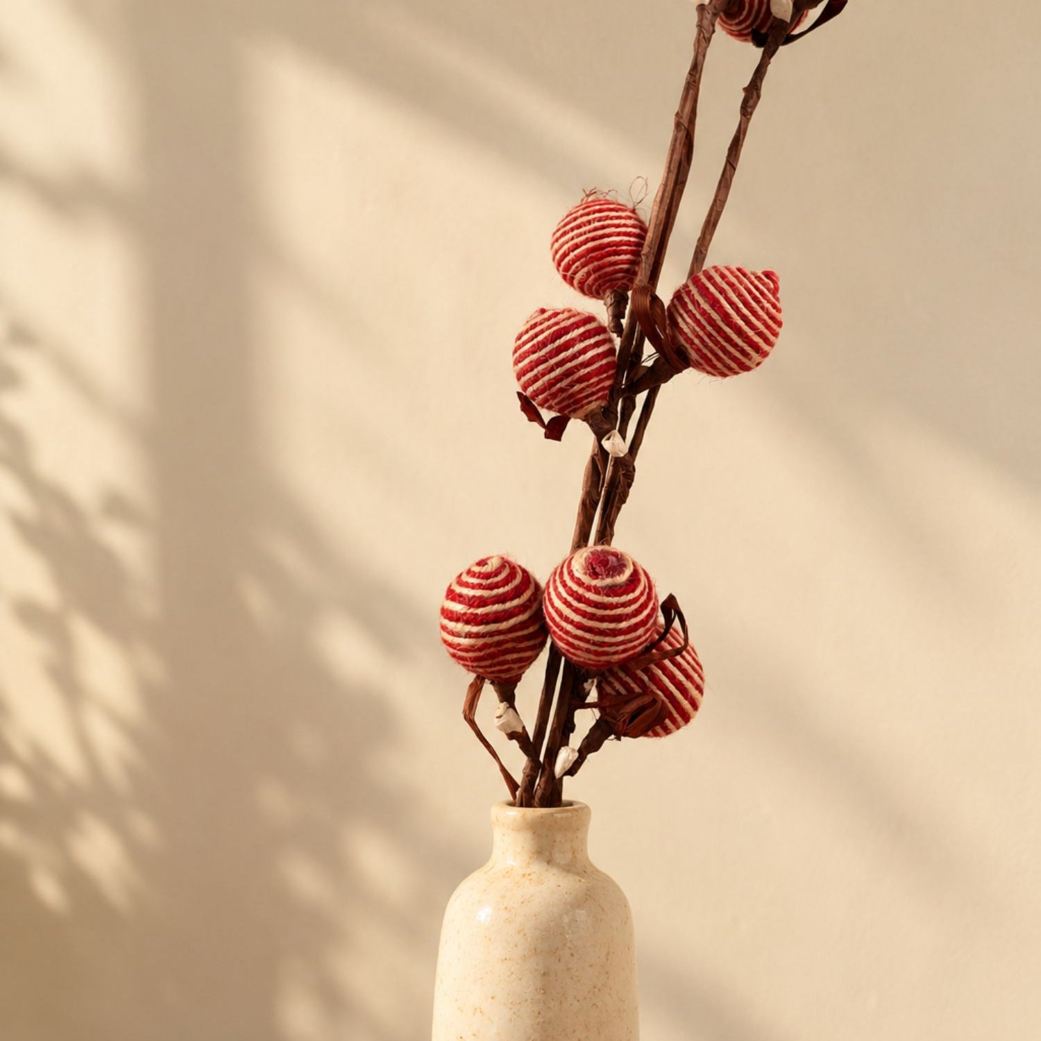 Handmade Crimson Spiral Berry Bunch