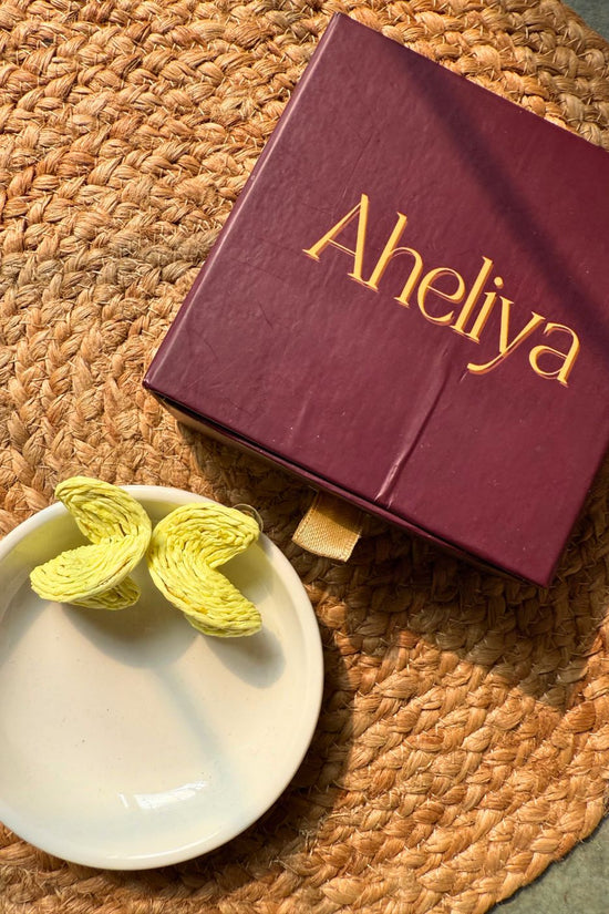 Handmade Twisted Fun - Yellow Earrings with premium quality material