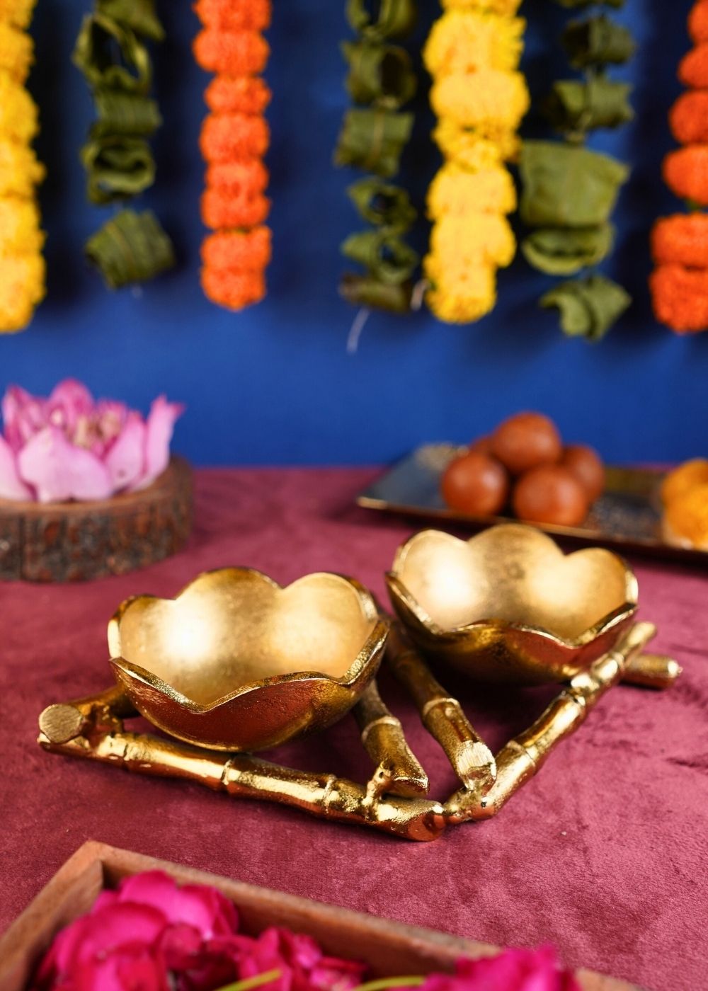 Handmade Golden Nest Snack Tray