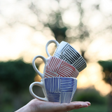 handmade all lines mugs  