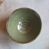 Olive ramen handmade ceramic bowl 