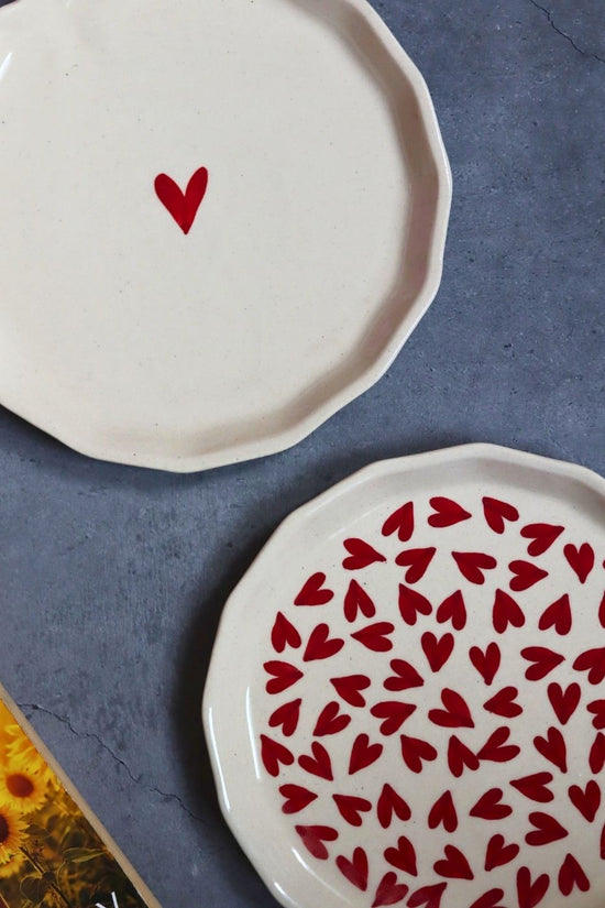 Heart & All Heart Snack Plate handmade in india