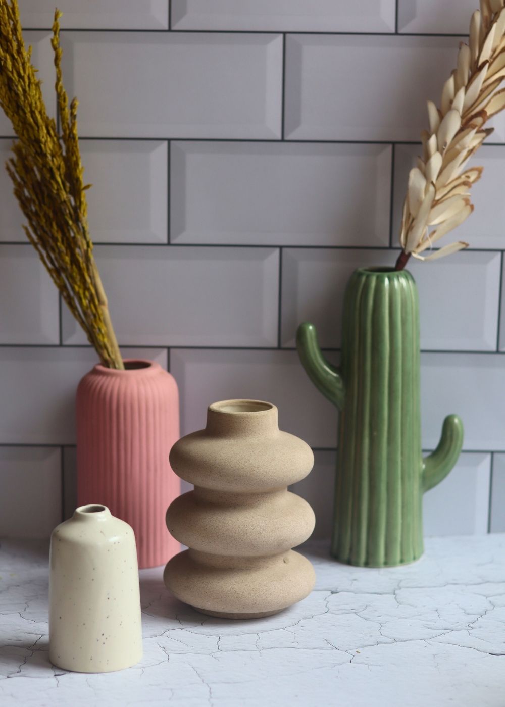 buy 3, get 4 vases handmade in india 