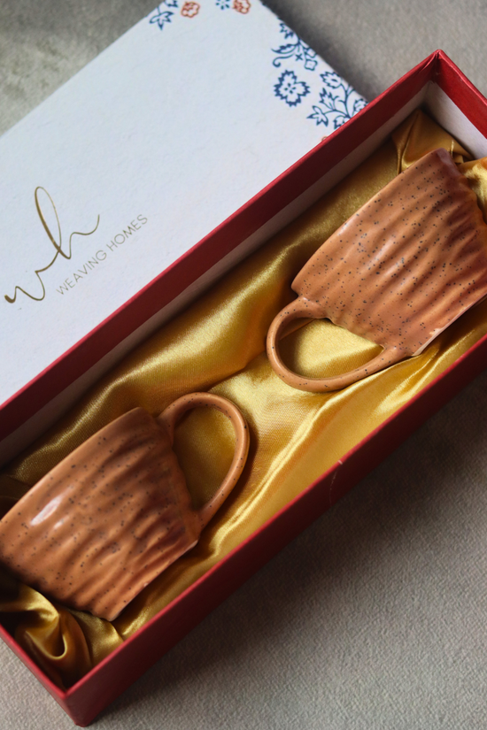 Mocha twirl coffee mug in a gift box 