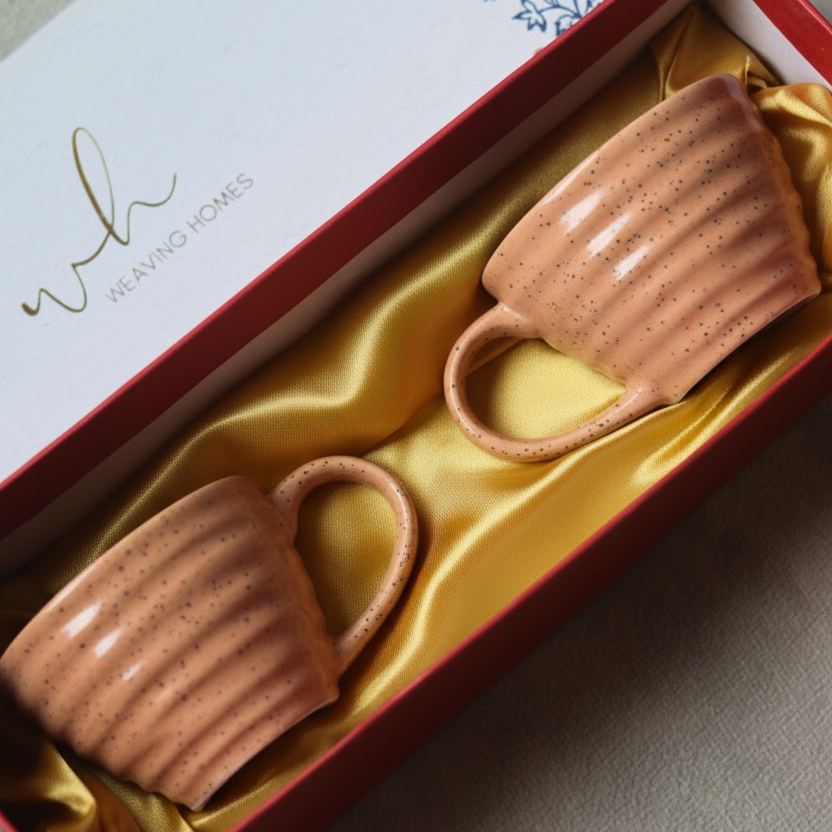 Mocha twirl coffee mug in a gift box 