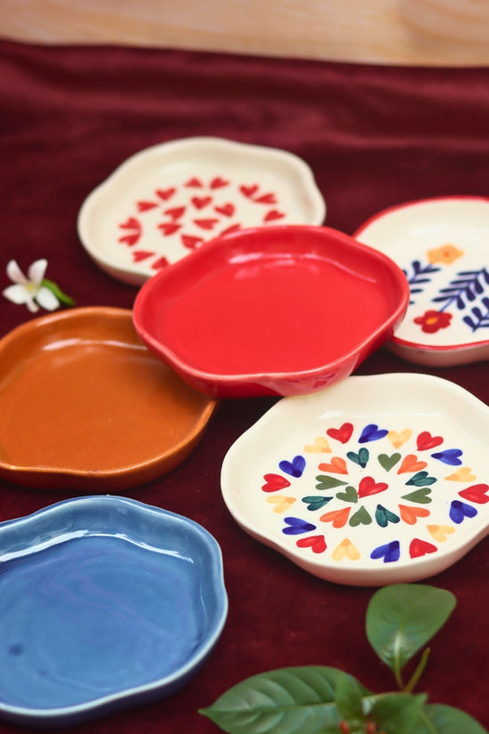 Set of 6 Best Selling Dessert Plates (For the Price of 5) handmade in India