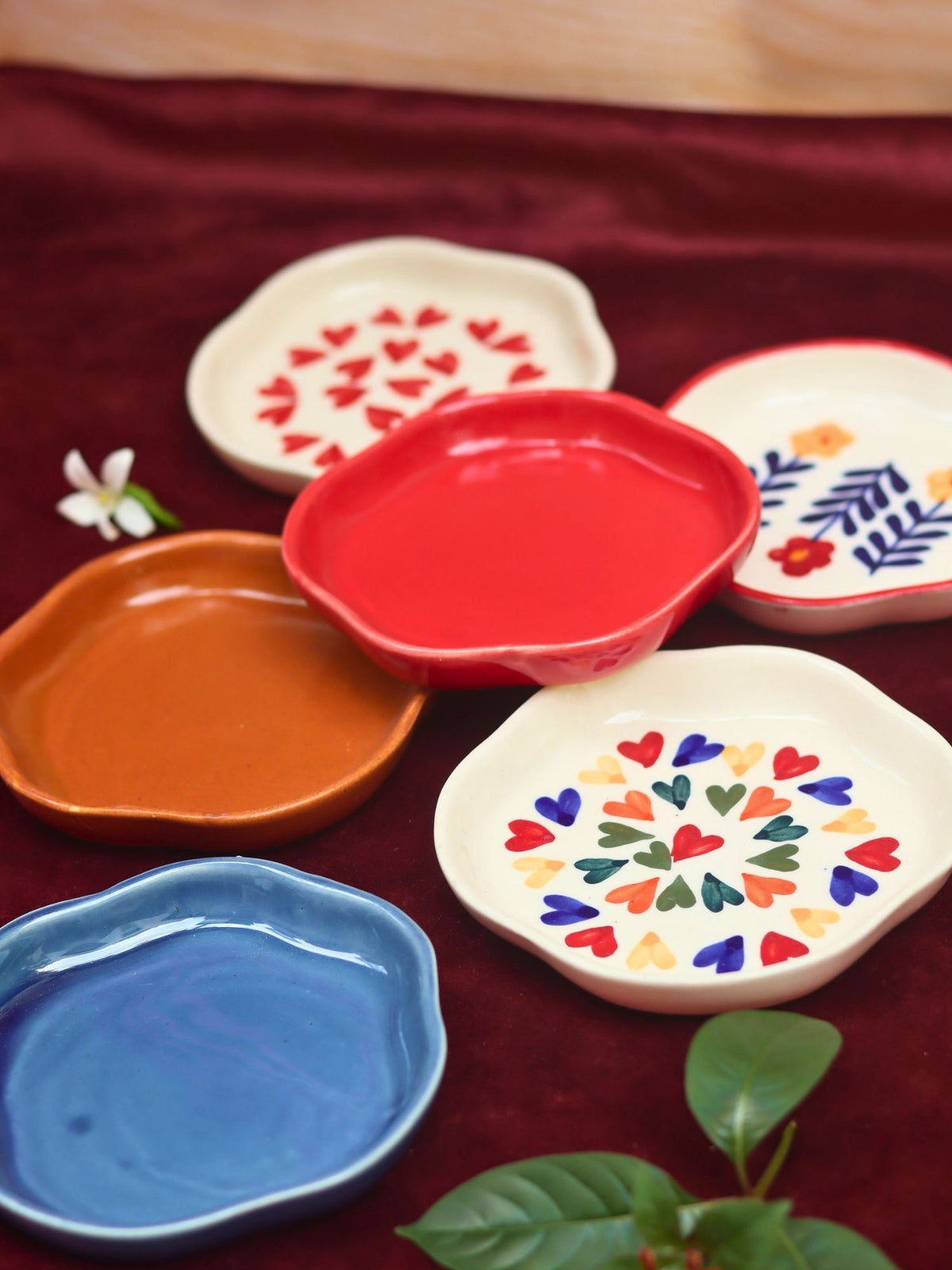 Set of 6 Best Selling Dessert Plates (For the Price of 5) handmade in India