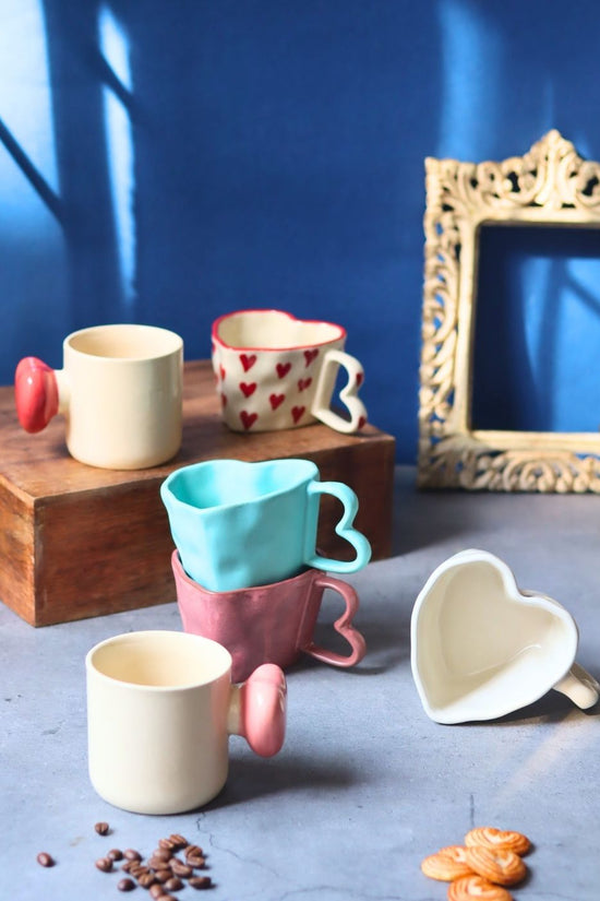Set of 6 Love Nest Mugs (for the price of 5) made by ceramic