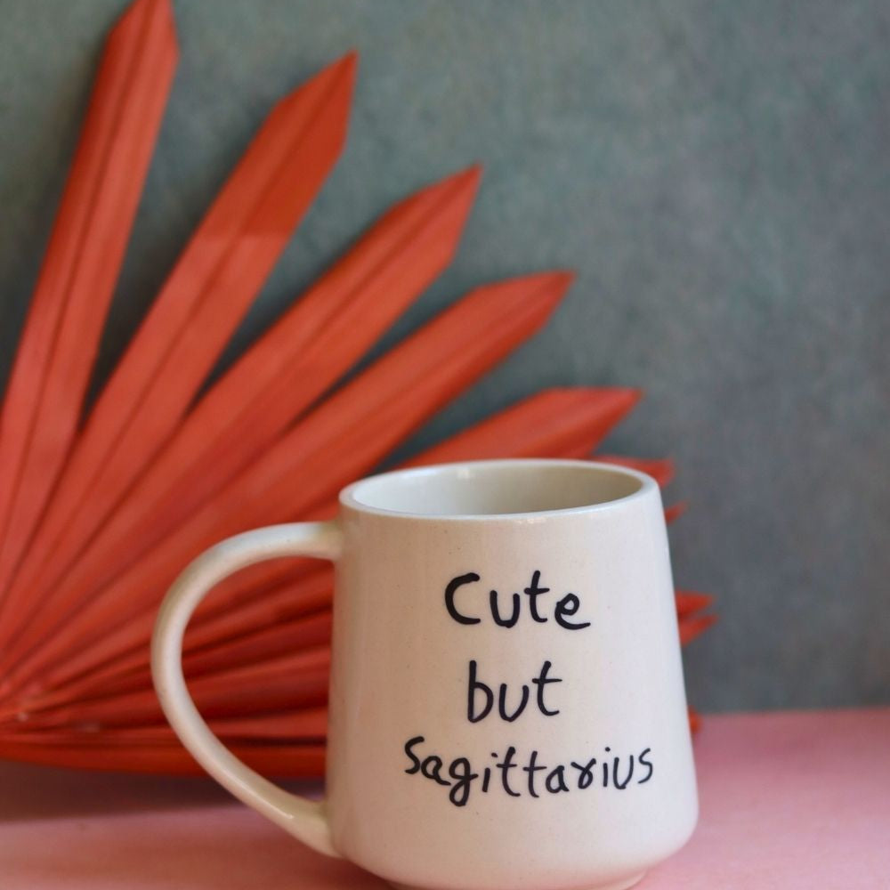 Handmade cute but sagittarius mug