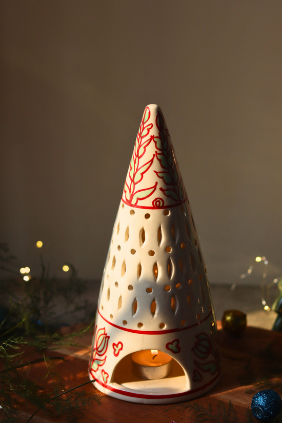 Ceramic tea light diffuser for decoration