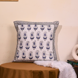 Blue & white cushion cover