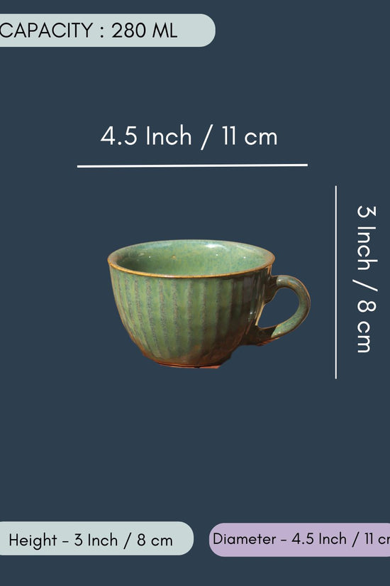 Cozy Soup Cup - Metallic Green