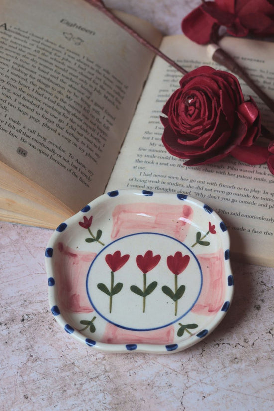 Handmade Peony Handmade Dessert Plate
