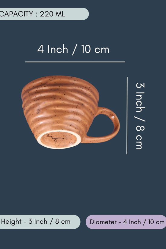 Mocha Twirl Coffee Mug in a Gift Box - Set of 2