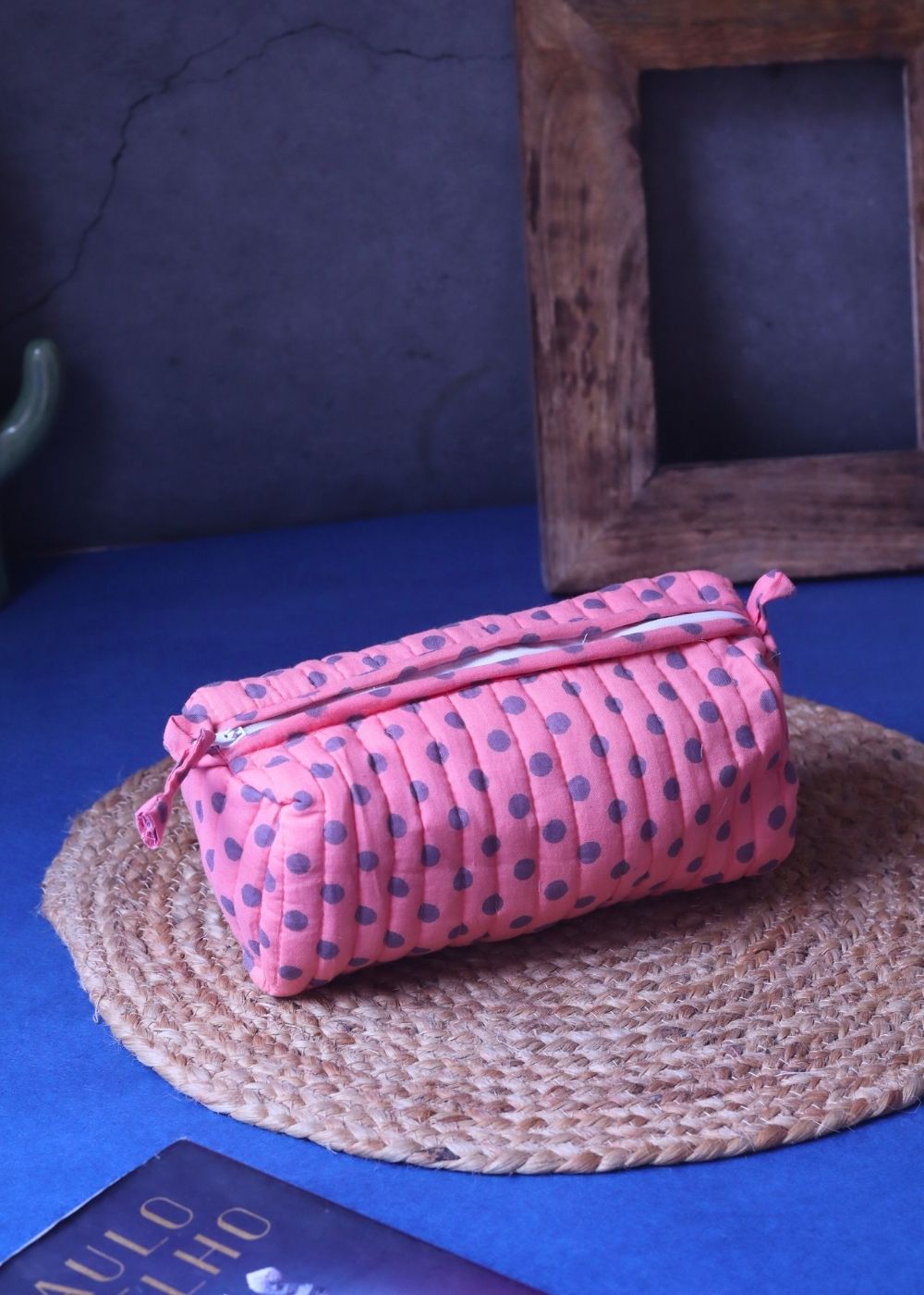 Handmade Polka Essential Toiletry Bag - Small