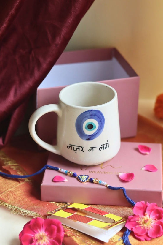 handmade Nazar Na lage Rakhi gift box