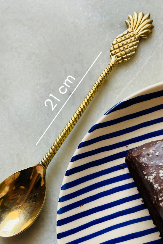 Brass pineapple spoon height 