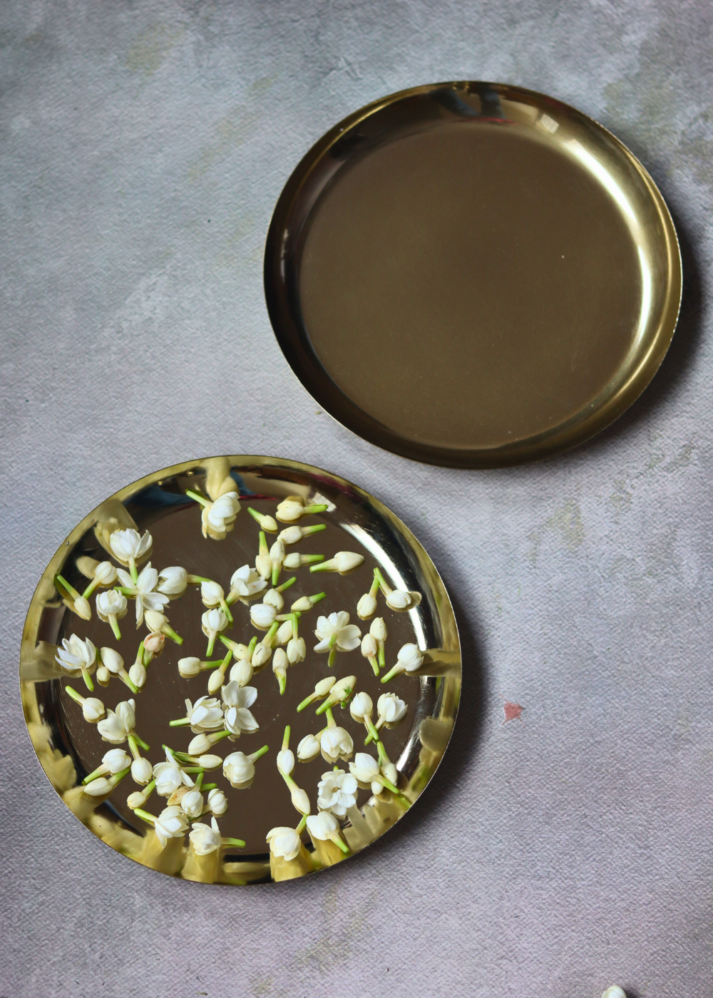 Brass plates for snacks & puja
