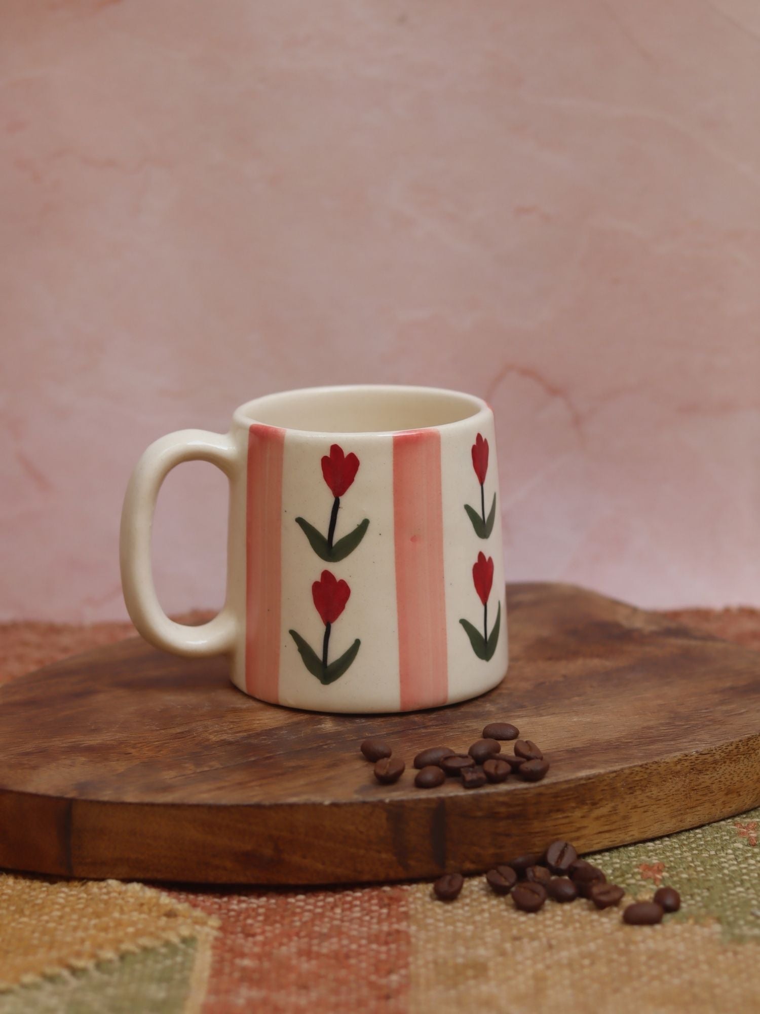 Tulip Striped Mug with premium quality material