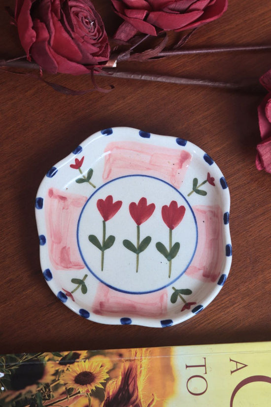 Peony Handmade Dessert Plate premium quality dessert plate