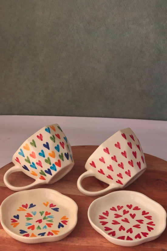 handmade set of four heart combo 