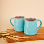 cool blue & grey coffee mug with blue color 