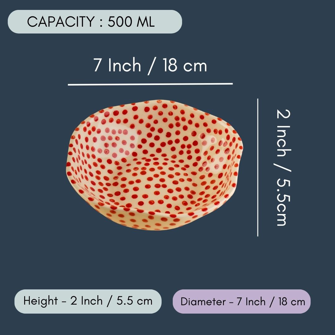 Red Polka Bowl