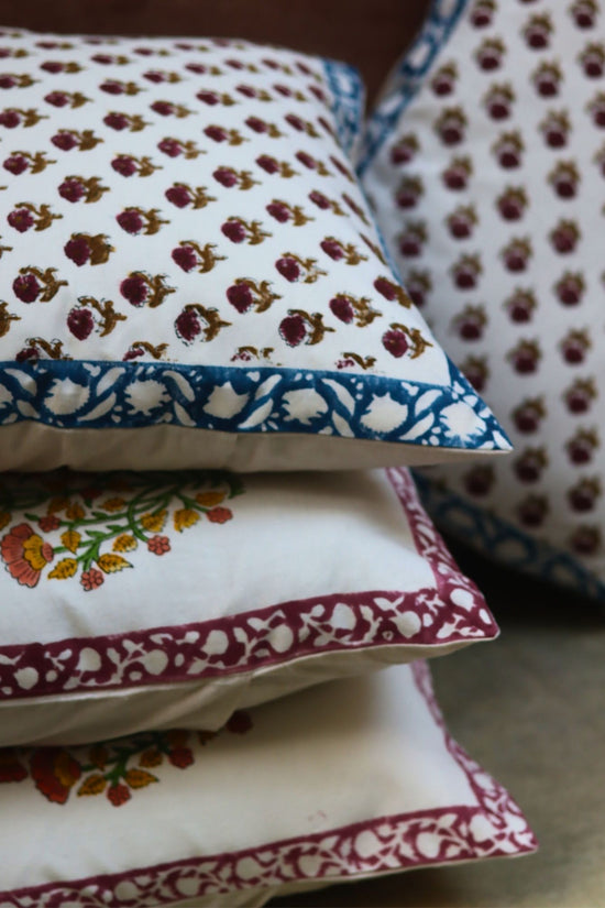 Dreamy Delight & Floral Foliage Cushion Cover combo made by cotton