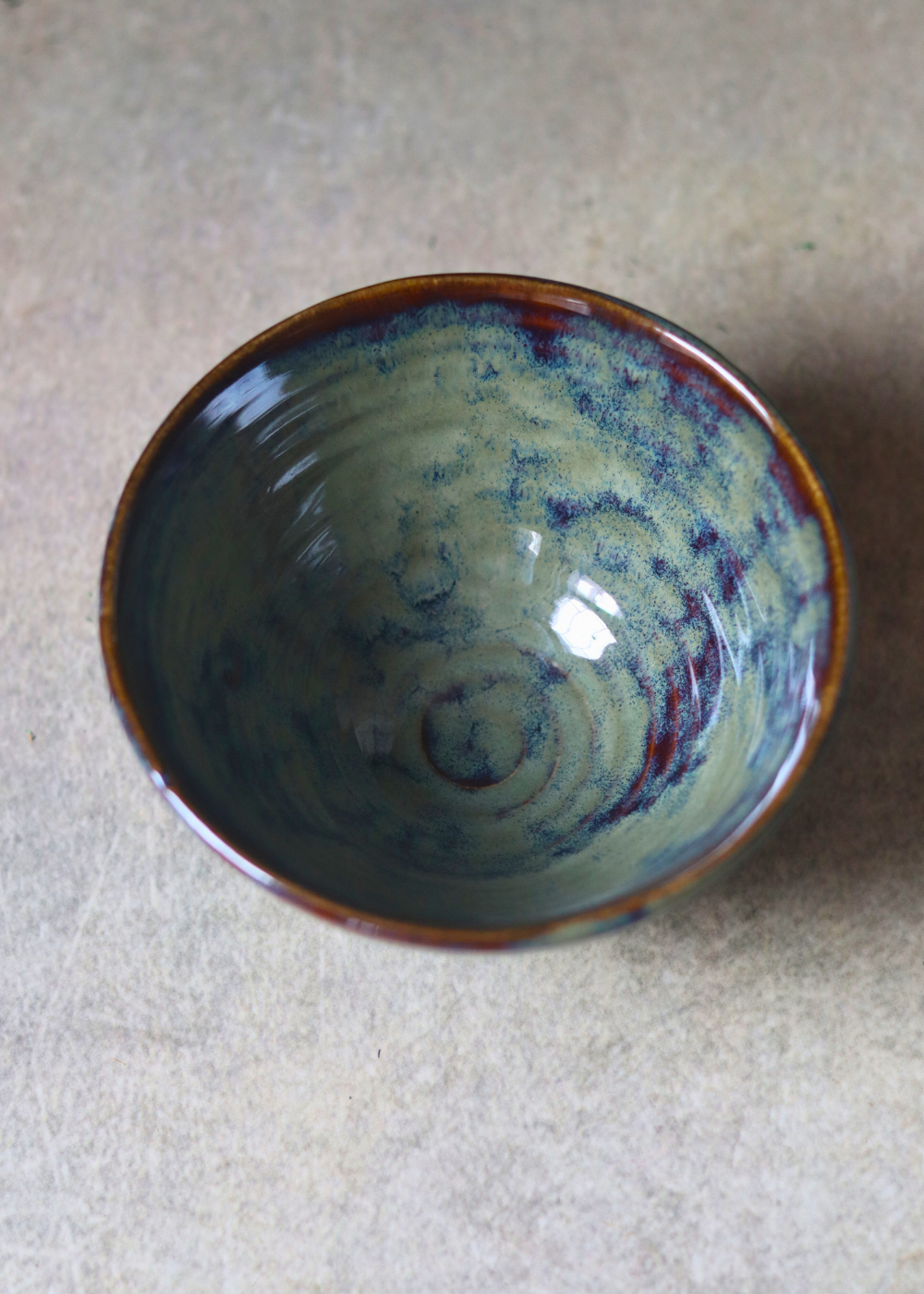 Olive curry bowl handmade ceramic 
