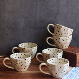 Purple Polka Mug - Set of 6 with premium quality material