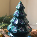 Handmade ceramic christmas tree decoration 