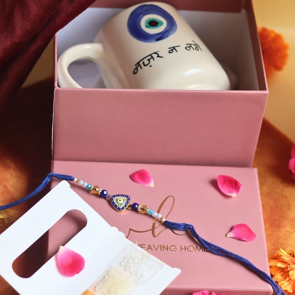 Nazar Na lage Rakhi gift box with premium quality material