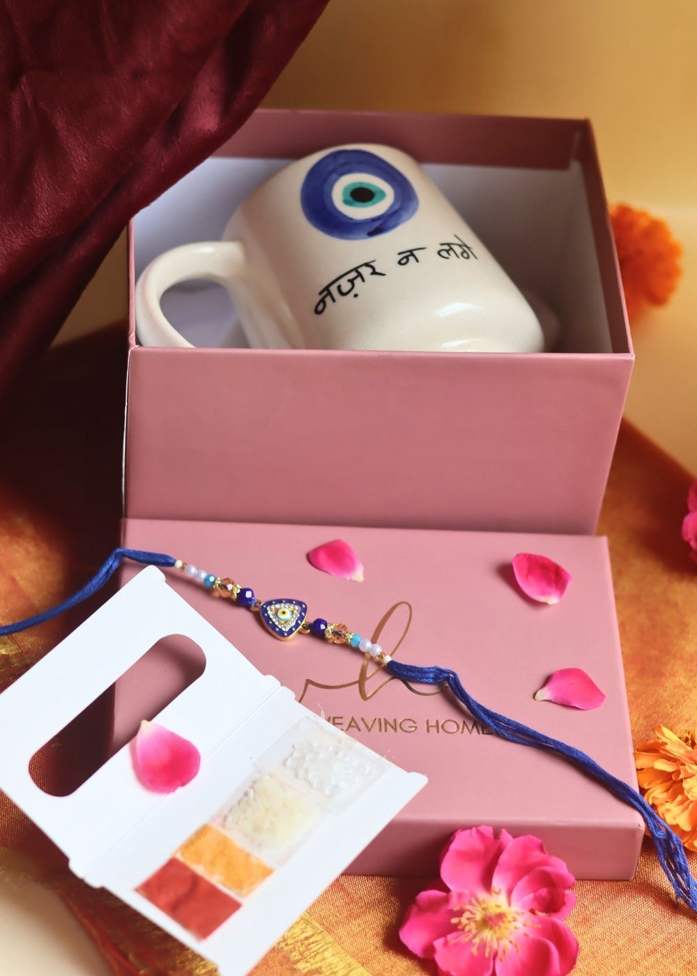 Nazar Na lage Rakhi gift box with premium quality material
