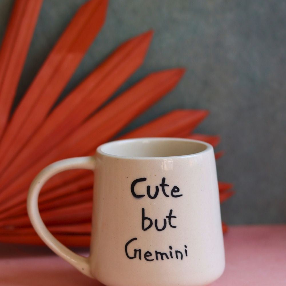Handmade cut but gemini mug