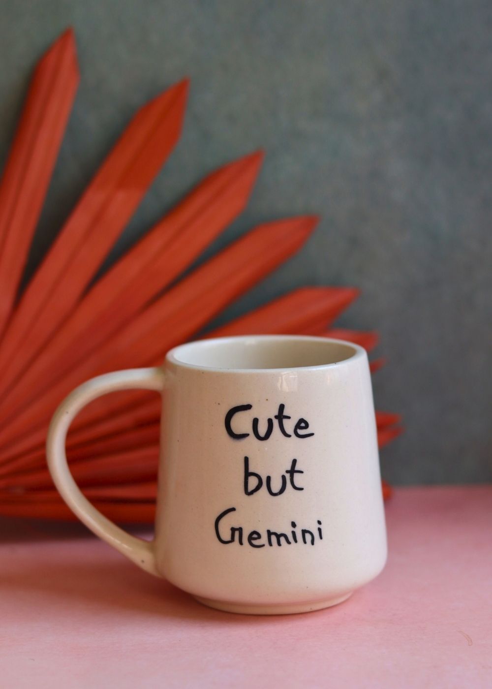 Handmade cut but gemini mug