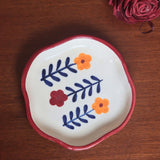 Floral Bloom Handmade Dessert Plate made by ceramic