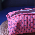 Polka Essential Toiletry Bag - Small handmade in India