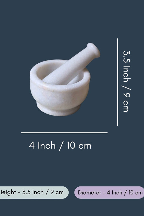 White Marble Mortar & Pestle