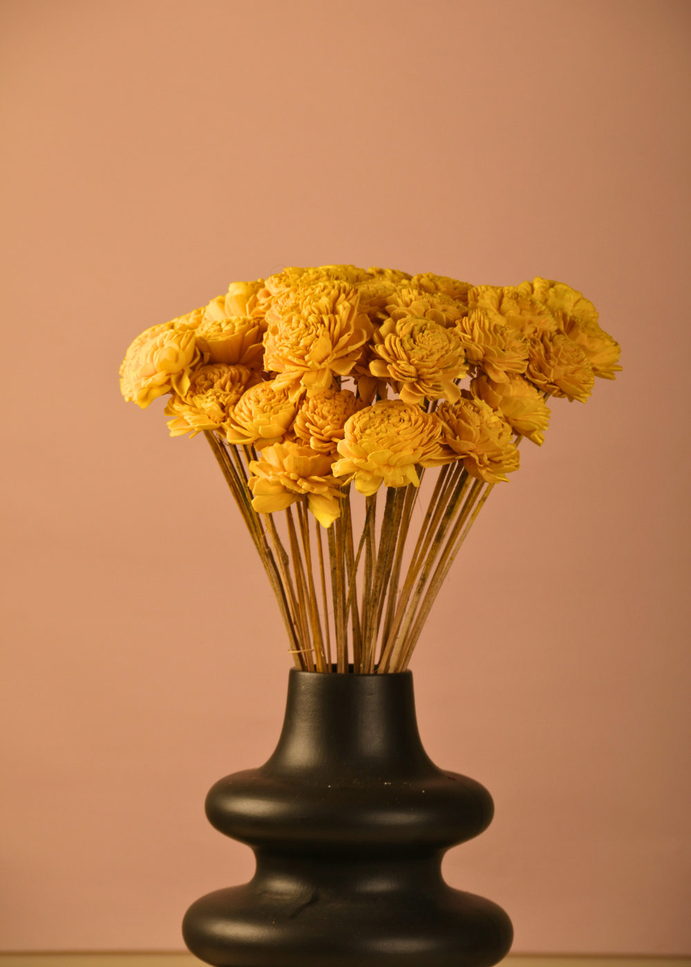 yellow roses bunch, handmade bunch, natural dried flower bunch
