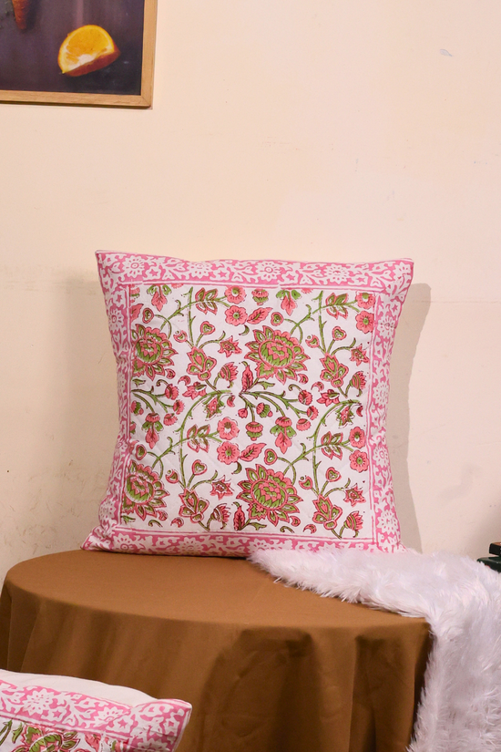 Pink coneflower cushion covers 