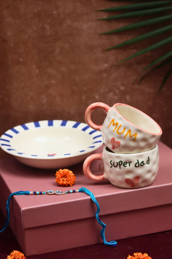 The Special Mum & Dad Luxe Rakhi Gift Hamper with premium quality material