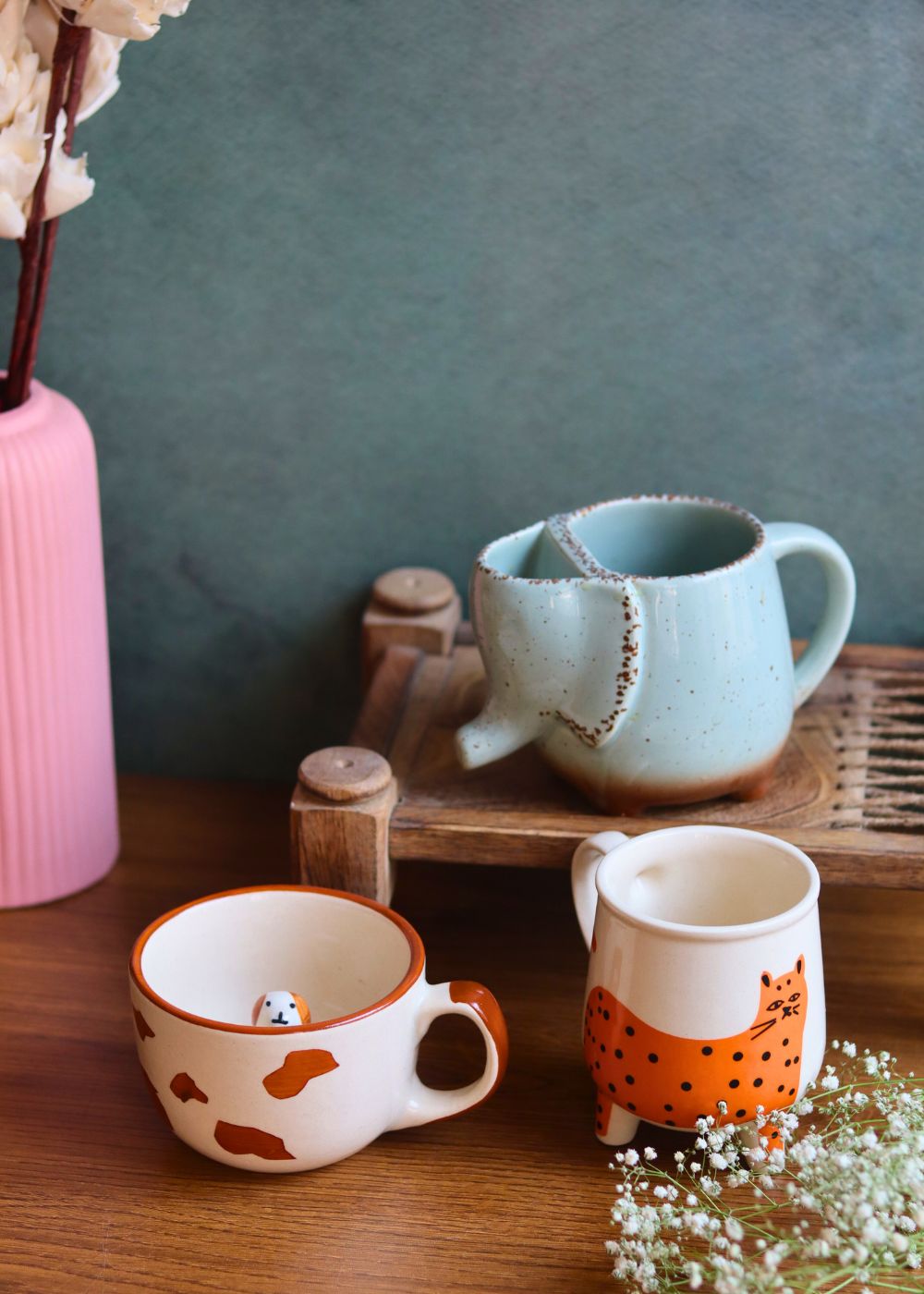 set of 3 best selling mugs handmade in india