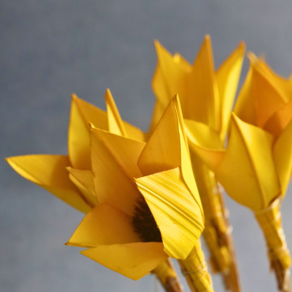 sunshine yellow bunch handmade in india 