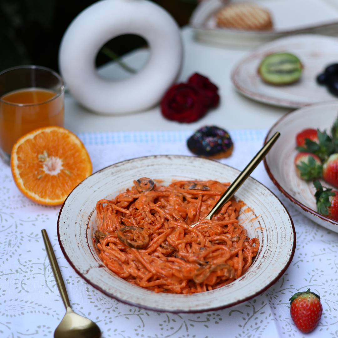 handmade the rustics pasta plate  