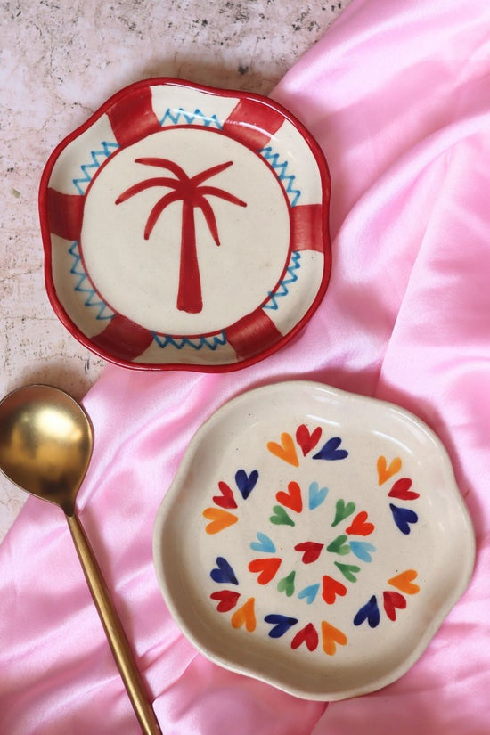 LoveisLove & Palm Handmade Dessert plate with premium quality material