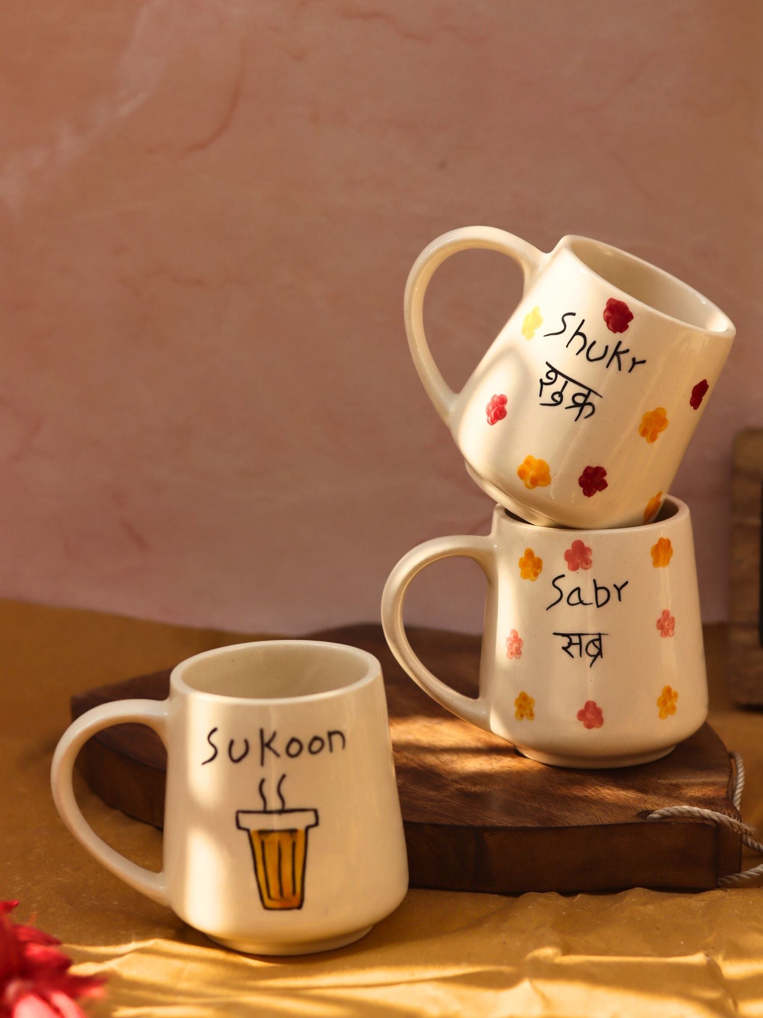 Handmade Set of 3 - Brew thoughts mugs combo