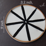 Handmade ceramic wheel platter height & breadth